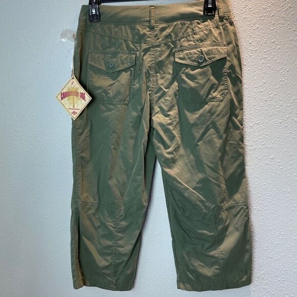 NWT Caribbean Joe Dark Green Cropped Pants Size 10 - Picture 5 of 7